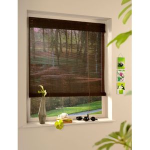 madecostore Bamboe rolgordijn, 60 x 180 cm, chocolade