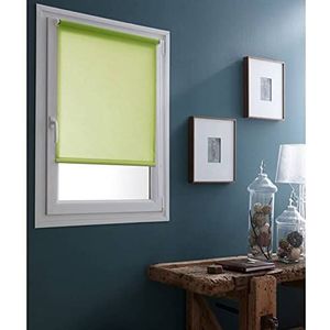 MADECOSTORE Rolgordijn om op te rollen, ondoorzichtig, lichtgroen, L 55 x H 170 cm (stof L 52 cm)