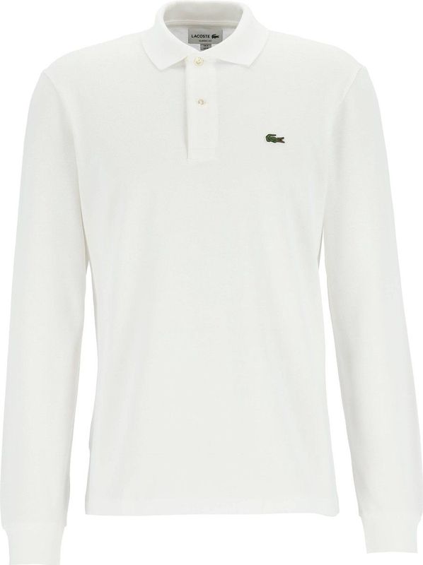 Lacoste Classic Fit polo lange mouw - wit