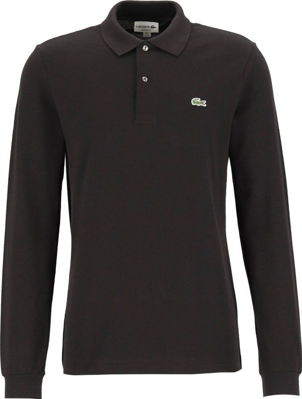 Lacoste Classic Fit polo lange mouw - zwart