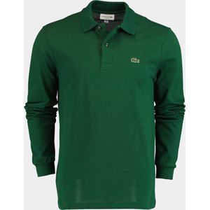 Lacoste Polo Lange Mouw - Groen - 100% Katoen
