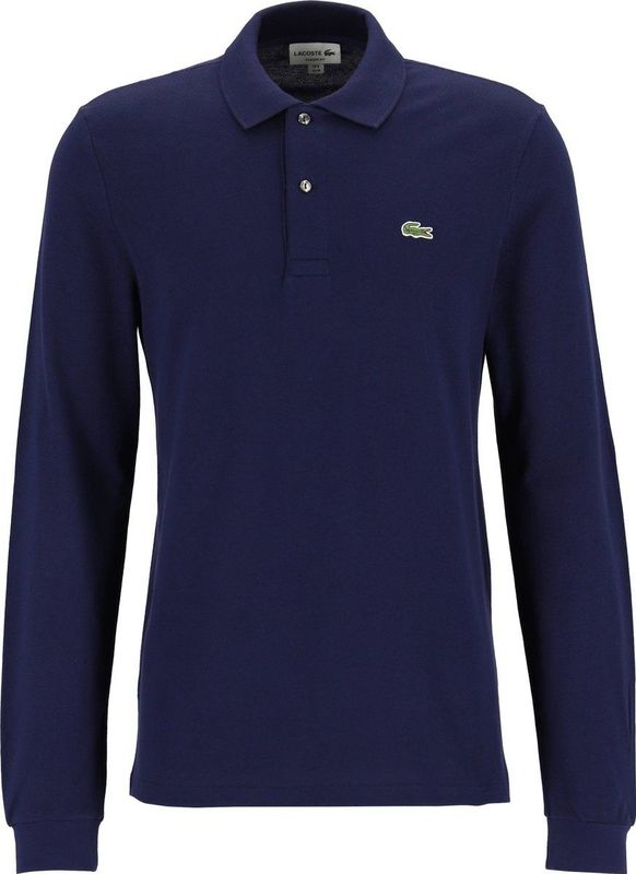 Lacoste Classic Fit polo lange mouw - navy blauw