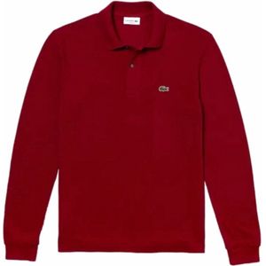 Polo Lacoste Men L1312 Longsleeve Classic Fit Bordeaux