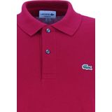 Lacoste - Gestreepte Kraag Polo Shirt - Rood - Katoen