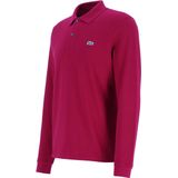 Lacoste - Gestreepte Kraag Polo Shirt - Rood - Katoen