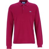 Lacoste - Gestreepte Kraag Polo Shirt - Rood - Katoen