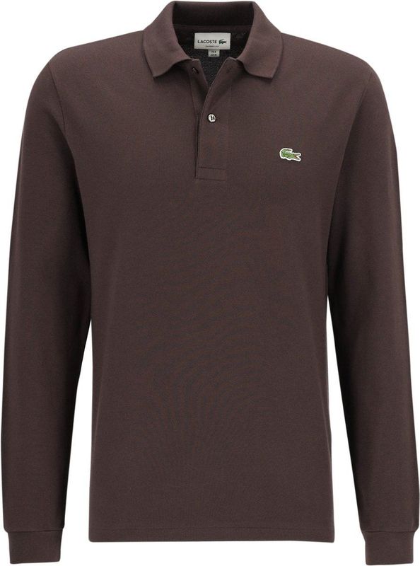 Lacoste, Heren, Tops, Bruin, Maat: L Katoen,