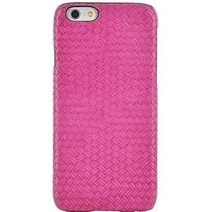 BigBen BC313007 beschermhoes voor iPhone 6/6S, leer, gevlochten, roze