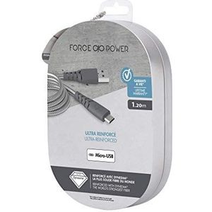 Force Power Bigben Connected USB / Micro USB versterkte laad-/synchronisatiekabel 1,2 m