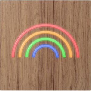 Big Ben (Cblneonindurainbowl) Bluetooth Con Grafica Neo 30W (Rainbow) Legno