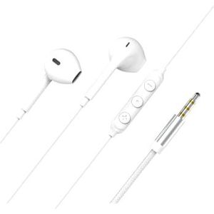 Bigben Connected Force Play - Earbud Oortjes Bedraad - 3,5mm Jack - 100% Gerecycled - Wit