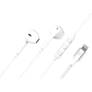 Bigben Connected Force Play - Earbud Oortjes Bedraad - Apple - 100% Gerecycled - Wit