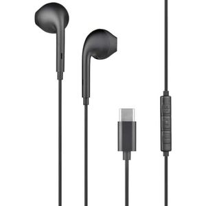 Bigben USB C hoofdtelefoon – 70% gerecycled kunststof, zwart