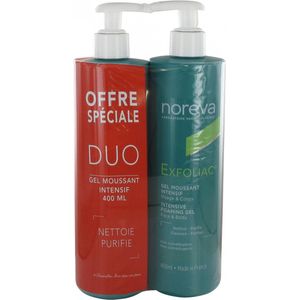 Noreva Exfoliac Intensive Foaming Gel Set van 2 x 400 ml