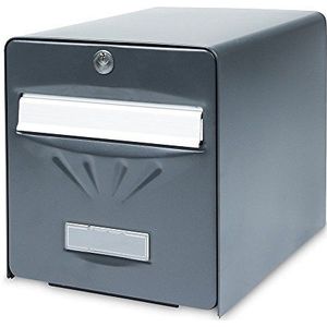 Burg-Wächter - Brievenbus - Antraciet - Staal - Verzinkt - Met Deur Om Te Openen