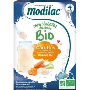 Modilac Mes Céréales du Soir Bio Vanaf 4 Maanden Wortelen 250 g