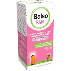 Balso - Droge Hoest Hoestsiroop - Aardbei - 200ml - Suikervrij