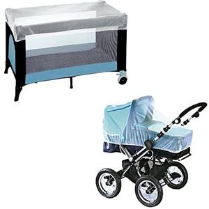 Bébé Douceur 3-in-1 universeel muggennet: kinderwagen/gezellig/opvouwbaar bed, H 30 x 70 x 130 cm
