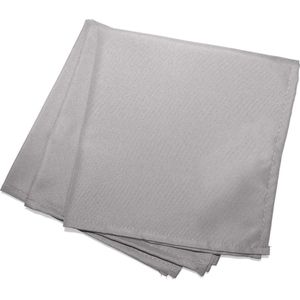 Livetti 3 x Servetten Set Napkins Textiel 40x40 cm Grijs
