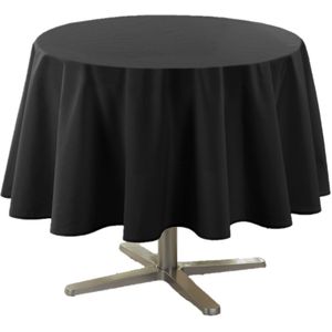Wicotex tafelkleed textiel essentiel zwart rond 180 cm
