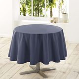 Eettafel Tafelkleed - Donkergrijs - Rond - Dia 180 cm - Polyester