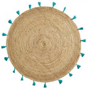 Douceur d'Intérieur Tapijt, rond, turquoise, (0) 120 cm