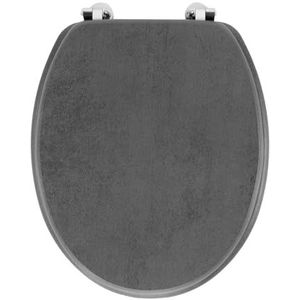 douceur d'intérieur Toiletbril, grijs, 37,5 x 46 cm