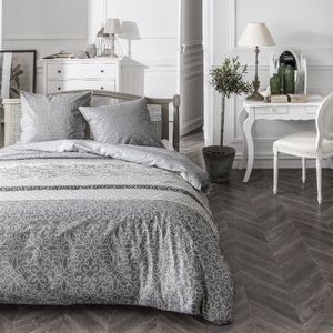 Dekbedovertrek set TODAY - Grijs - 240 x 220 cm - 3 Onderdelen