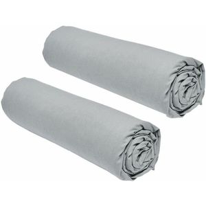 Set van 2 teday essentiële vloeken - 90 x 190 cm - 1 persoon - 100% katoen - staal
