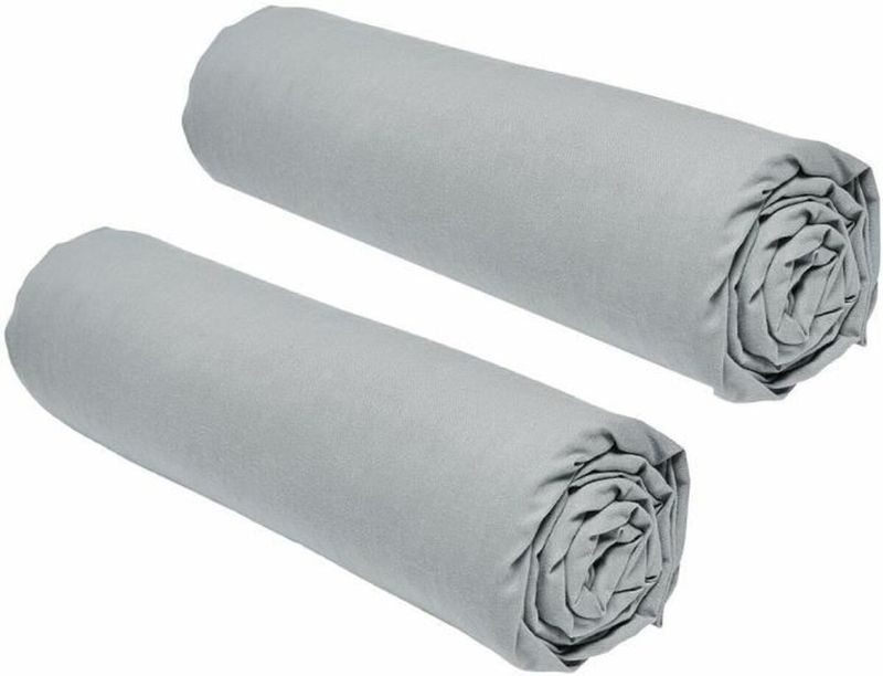 Set van 2 vellen deksels vandaag essentieel - 140 x 190 cm - 2 personen - 100% katoen - staal