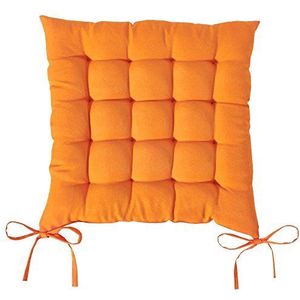 Today Gewatteerde stoelkussen Chantilly Polyester 40 x 40 cm, polyester, Oranje, 40x40x2 cm