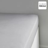 Lefebvre - Fitted Bottom Sheet - Percale - Lichtgrijs - 100% Katoen