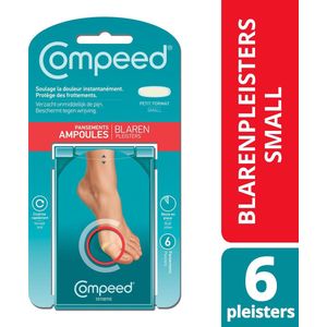 COMPEED® Blarenpleisters Small - 6 Stuks - Voor Blaren aan Hiel of Voet