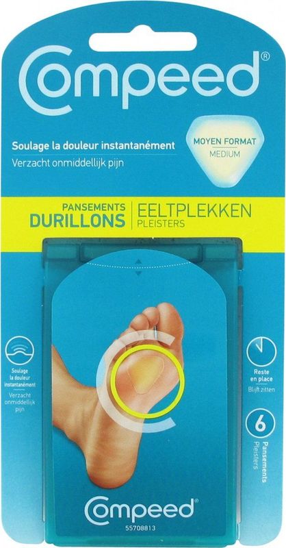 Compeed - Eeltplekkenpleisters - Voeten - Medium - 6 Stuks