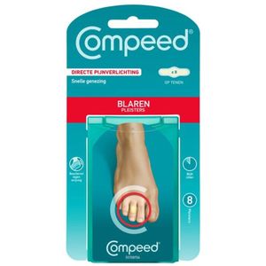 Compeed Op Tenen - Blarenpleisters - blarenpleisters bieden directe pijnverlichting, snellere genezing - 8 stuks