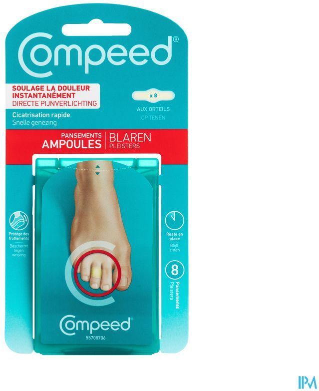Compeed - Blarenpleisters - 5 Stuks - Hydrocolloïdgel - Pijnverlichting