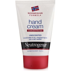 Neutrogena handcrème ongeparfumeerd, voedende crème voor droge en beschadigde handen, 75ml