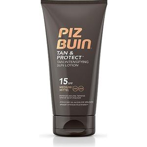 Piz Buin Tan and Protect Intensieve Lotion LSF 15, bruiningsintensieve lotion met effectieve UVA- en UVB-filter, 150 ml