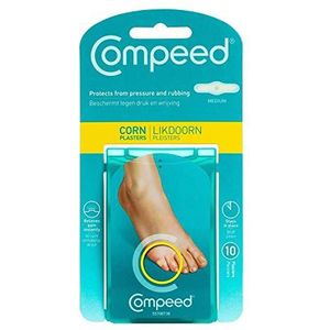 Sante lichaamsverzorging Compeed 10 stuks occlusieve voetpleisters, hydrocolloid, medium, 6,0 x 1,75 cm, rubber, X10 (1 stuks)