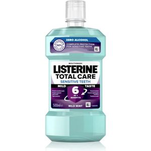 Listerine Total Care Sensitive Mondwater voor Complete Bescherming van Gevoelige Tanden 500 ml