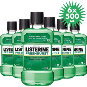 Listerine Fresh Burst - Mondwater - 6 x 500ml - Voordeelverpakking