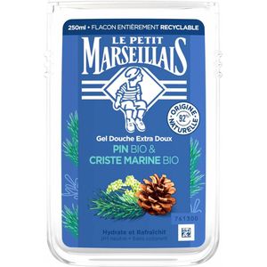 Le Petit Marseillais Douchegel, extra zacht, grenen en criste marine, 750 ml