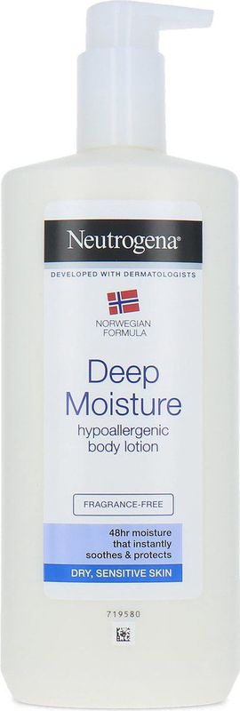 Neutrogena - Norwegian Formula - Loción Corporal, Hidratación Profunda Para Piel Seca Y Sensible Ml (el Embalaje Puede Variar), Sin Fragancia, 400 Mililitro