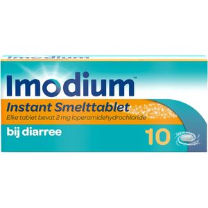 Imodium Instant Smelttablet Diarreeremmer Loperamide 2mg - 1 x 10 tabletten