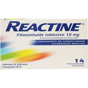 Reactine Anti histaminicum 10mg  14 tabletten