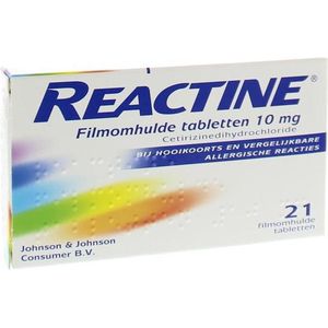 Reactine Allergietabletten Cetirizine 10 mg - 21 tabletten