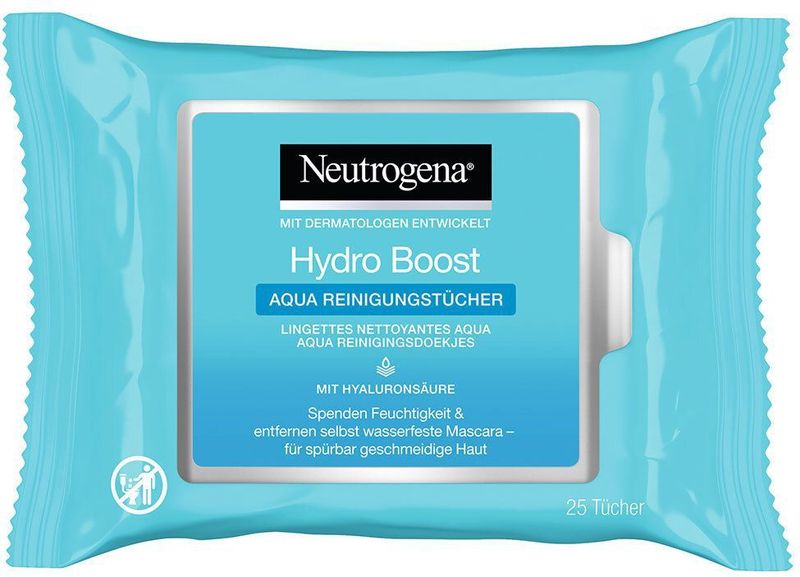 Neutrogena - Hydro Boost - Reinigingsdoekjes - 25 Stuks - Met Hyaluronzuur