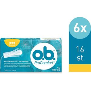 o.b. Tampons ProComfort Normal 16 stuks 6-pack