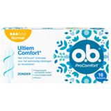 O.B. ProComfort Tampons - Normal - 16 Stuks - Dynamic Fit™ - SilkTouch™