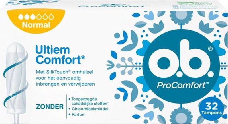 o.b. - ProComfort - Tampons - Normal - 100% Plantaardige Kern
